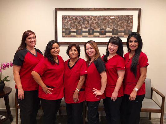 Left to right Kimberly, Margarita, Celia, Tina, Kim, and Jessica