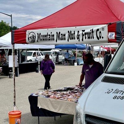 Estes Valley Farmers Market. Really nice, good variety of booths, including some actual farmers selling produce.