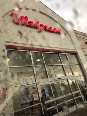 Walgreens!!! In the rain!!!