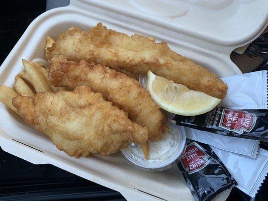 Three (3) piece fish & chips