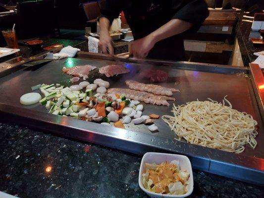 It's Takara Steakhouse Sushi for Bill Lewis in Vero Beach, Florida.