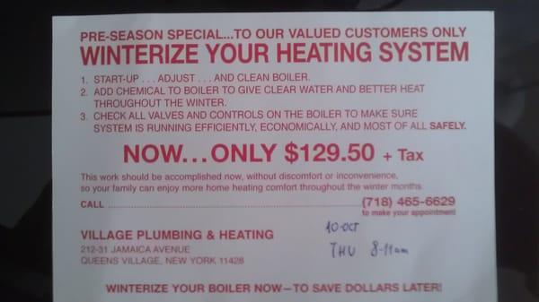 G & G Village Plumbing & Heating Corp