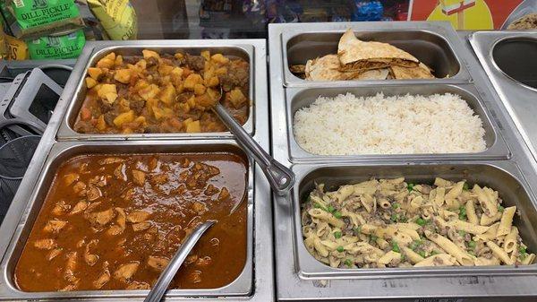 Lunch special! Curry chicken, beef stroganoff, and more! 

Available during lunch, special request, and catering.