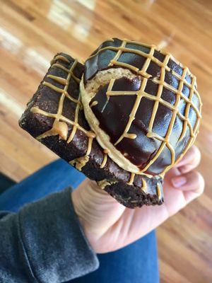 Peanut butter cup brownie.