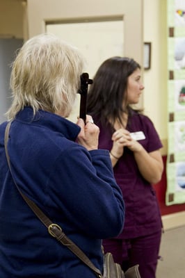 Techs perform free vision screenings at Camano Center