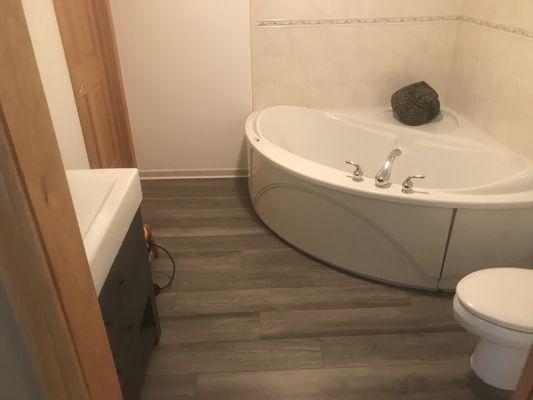 Bathroom flooring