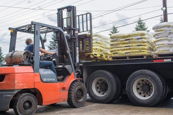 Truckload of Ice Melt and water softener salt