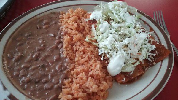 Tuesday Special...Chicken Enchiladas