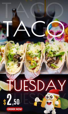 Taco Tuesday, let's eat delicious tacos, order now.!!