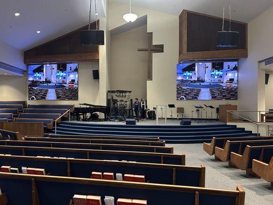 LED Video Walls Installed in a Church