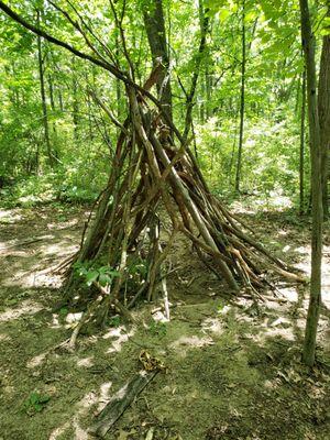 Lots of places to explore along the natural play trail.