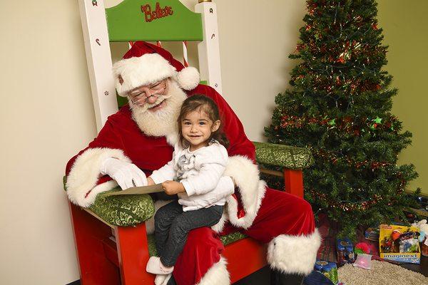 Sensitive Santa is an event that allows our pediatric rehab patients to meet Santa Claus in a low stimulus environment.