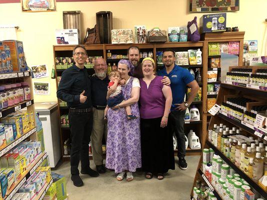 We love having speakers in at our family owned and operated store.  Our family with Robert Scott Bell, well known author and radio host.