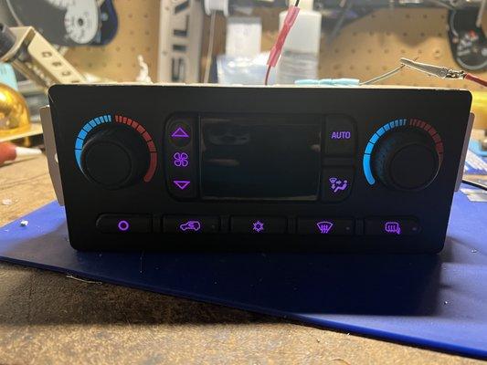 Hvac control head Chevy Silverado leds repair