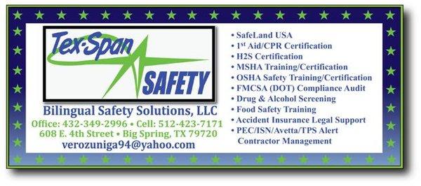 Tex-Span Bilingual Safety Solutions