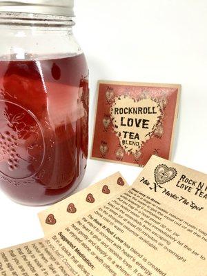 Rock N Roll Love - herbal intention tea infused with Reiki