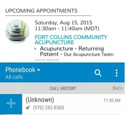 Is it really necessary to call someone at their exact appointment time to say they are late, when they parking? Bad business practices.....