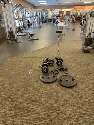 Place turned to trash worst gym I've been with.