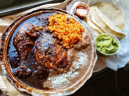 Mole Poblano and Guacamole