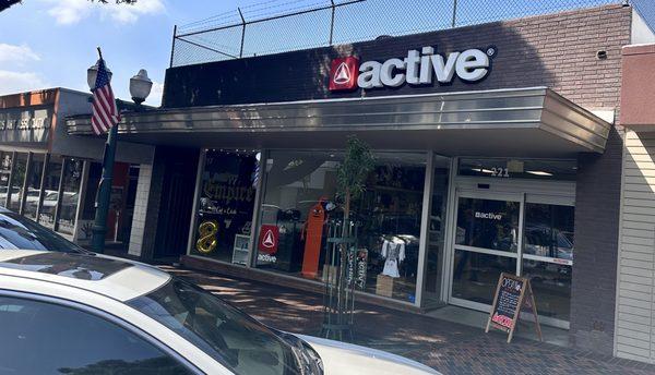 Front of Active Skate Shop.