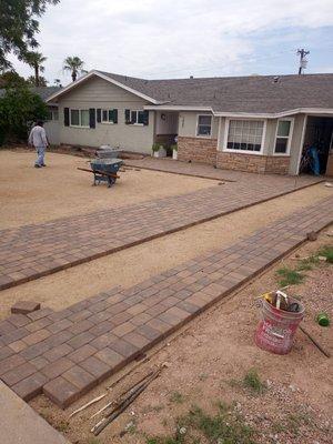 Paver installation services.