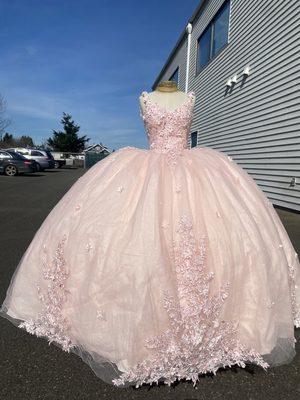 Blush pink quinceañera dress