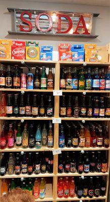 Gourmet soda wall