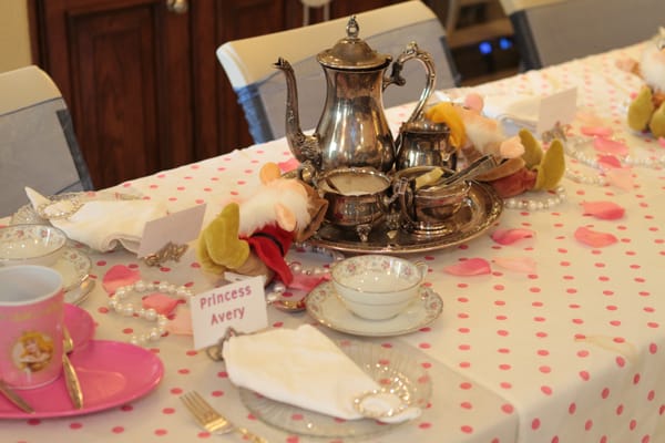 Tea table decor