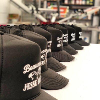 Trucker hats printed