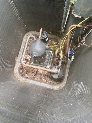 Before Condenser is cleaned for Maintenance