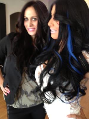 TWO BEAUTIFUL CLIENTS AFTER HAIR EXTENSIONS