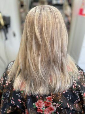 Blonde highlights