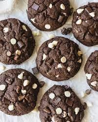 Triple chocolate cookies