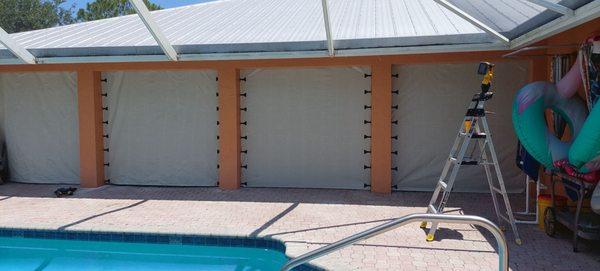 Fabric Hurricane  Shutters