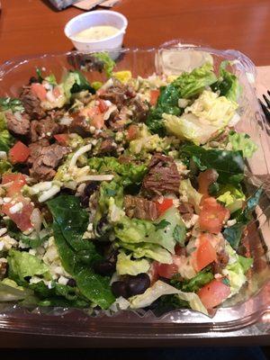 Chopped steak salad