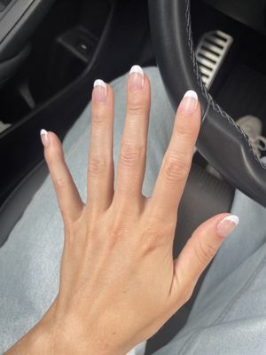 Acrylic French tips