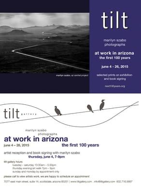 Marilyn Szabo exhibit of images at Tilt Gallery in Scottsdale, AZ