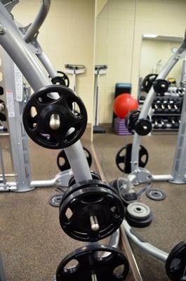 Our Smith Machine. We have a weight room full of cardio and weight equipment ready for you to use!