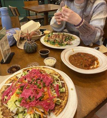 Banh Mi (with falafel)  Hearty Winter Chili  Genoa (with "meatballs")