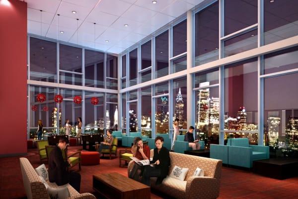 Sky Lounge - located on the top floor and accessible to all residents.