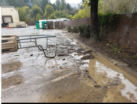 Mud from California's floods of 2019