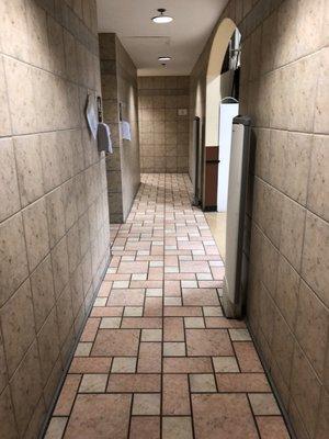 Restroom entrance