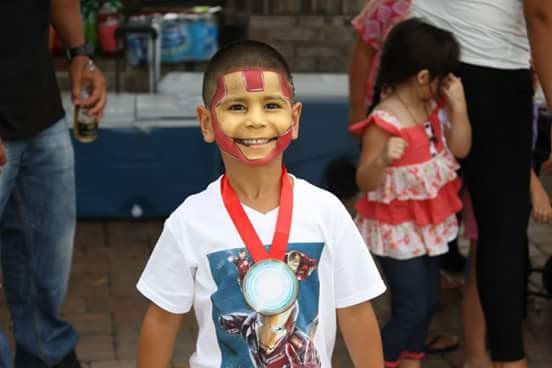 Iron Man Face Painting We are professional, artist, we can match your party theme!