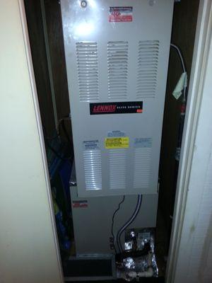 Mobile home furnace installation