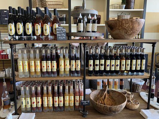 Balsamic Vinegars on Display at Olivier of Napa Valley on El Paseo