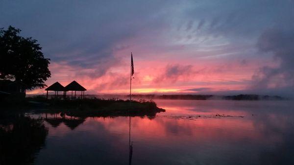 Sunrise by the beach.