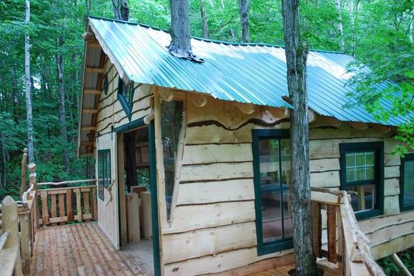 A tree house for adults in Lincoln, Vermont, site of our fall writing retreat.