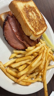 Fried bologna sandwhich