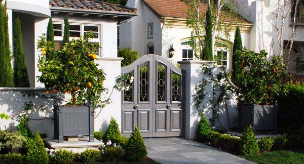 French Chateau Style Garden / Courtyard Gates by Dynamic Garage Door. Cost Inquiries at: (855) 343-DOOR