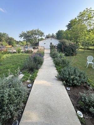 Walkway into Shop